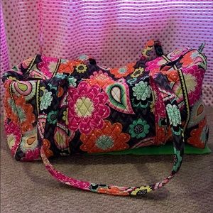 Vera Bradley Large Duffel Bag Ziggy Zinnia